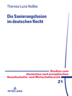 cover image of Die Sanierungsfusion im deutschen Recht